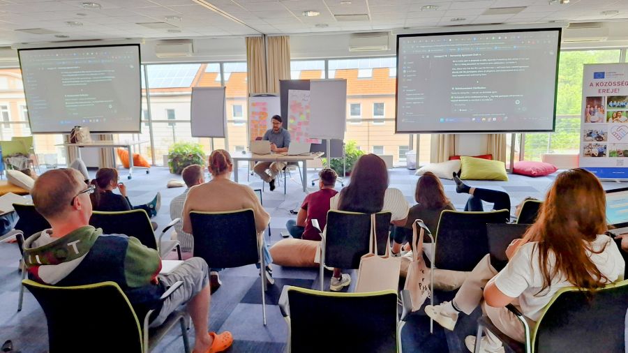 Učesnici međunarodnog treninga o veštačkoj inteligenciji u omladinskom radu, Budimpešta 2025